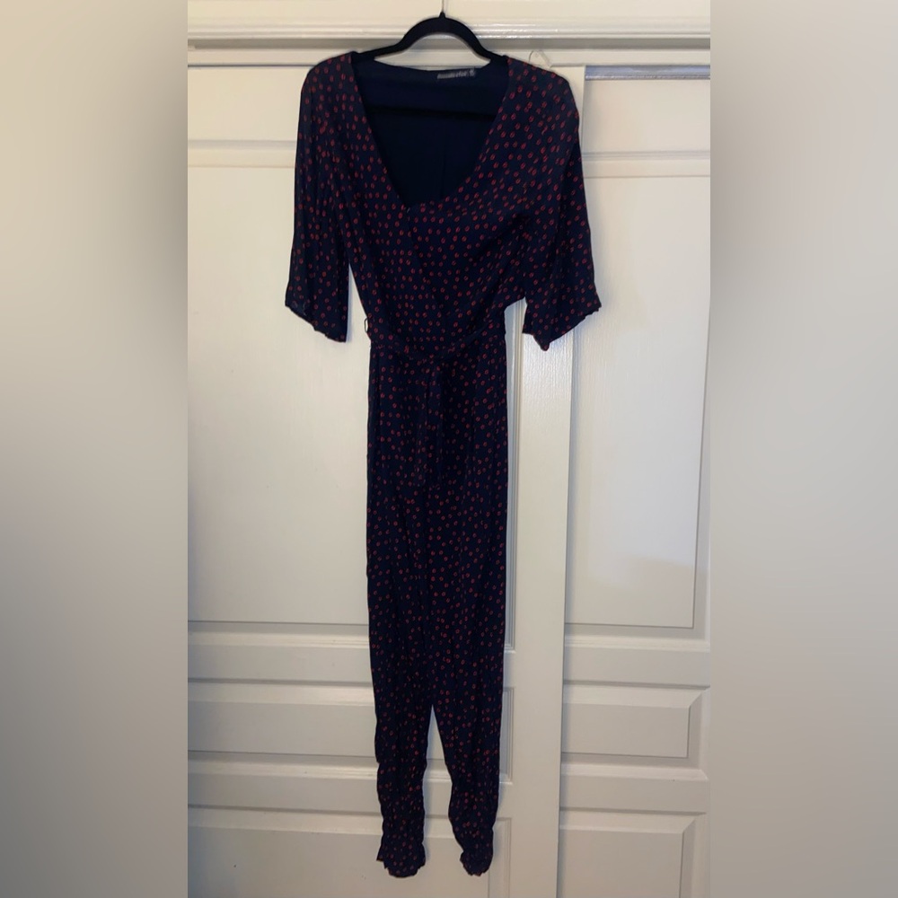 Abercrombie and Fitch Navy Jumpsuit